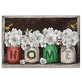 Ohaprints-Doormat-Outdoor-Indoor-Flowers-Bloom-Jars-Hummingbird-Home-Brown-Housewarming-Gift-Rubber-Door-Mat-852-18'' x 30''