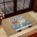 Ohaprints-Doormat-Outdoor-Indoor-Blue-Truck-Flower-Bird-Welcome-Home-Gift-For-Housewarming-Brown-Rubber-Door-Mat-865-