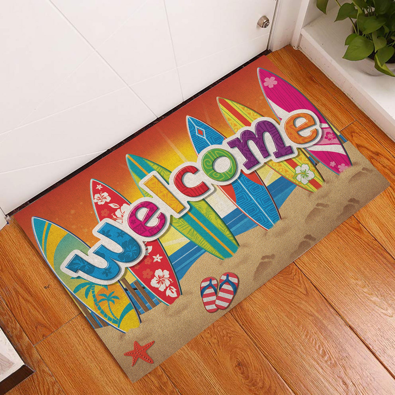 Beach Life Door Mat - Door Mat