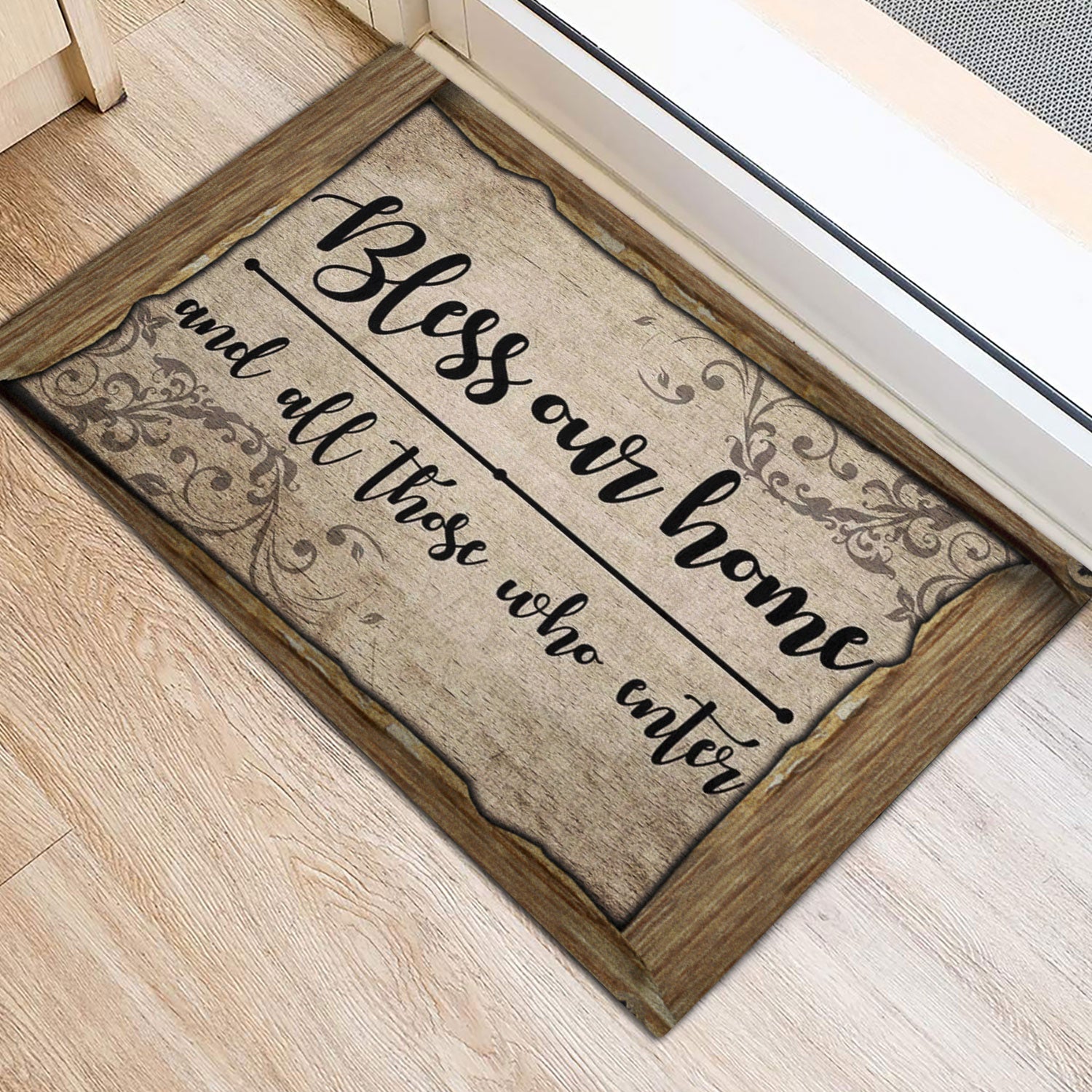 Ohaprints-Doormat-Outdoor-Indoor-Bless-Our-Home-And-All-Those-Who-Enter-Wood-Printed-Pattern-Rubber-Door-Mat-875-