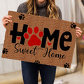 Ohaprints-Doormat-Outdoor-Indoor-Dog-Paw-Home-Sweet-Home-Decor-Gift-For-Dog-Puppy-Pet-Lover-Brown-Rubber-Door-Mat-885-