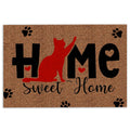 Ohaprints-Doormat-Outdoor-Indoor-Cat-Home-Sweet-Home-Decor-Gift-For-Cat-Kitten-Pet-Lover-Brown-Rubber-Door-Mat-886-18'' x 30''