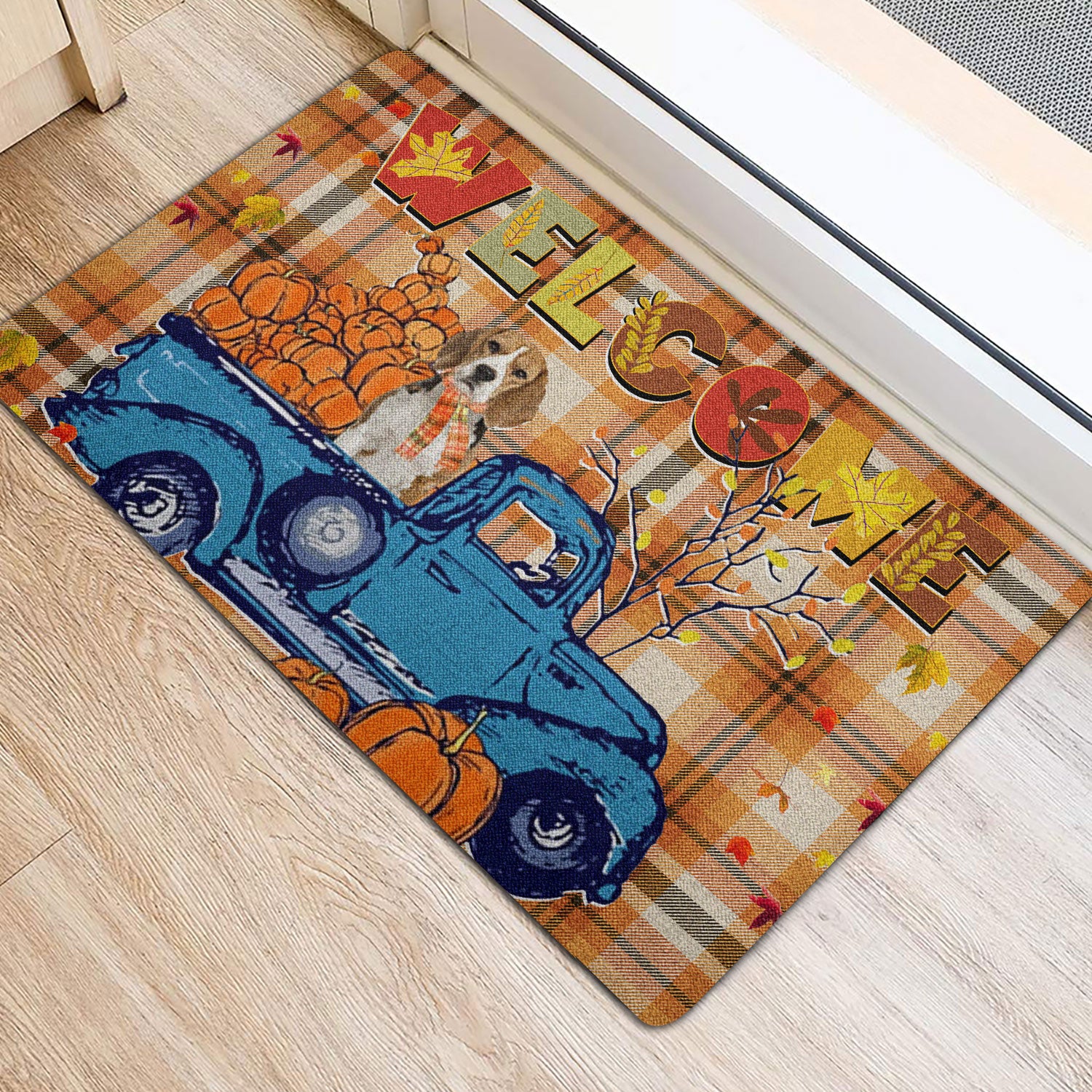 Ohaprints-Doormat-Outdoor-Indoor-Beagle-Pumpkin-Truck-Autumn-Happy-Fall-Y'All-Thanksgiving-Day-Rubber-Door-Mat-1807-