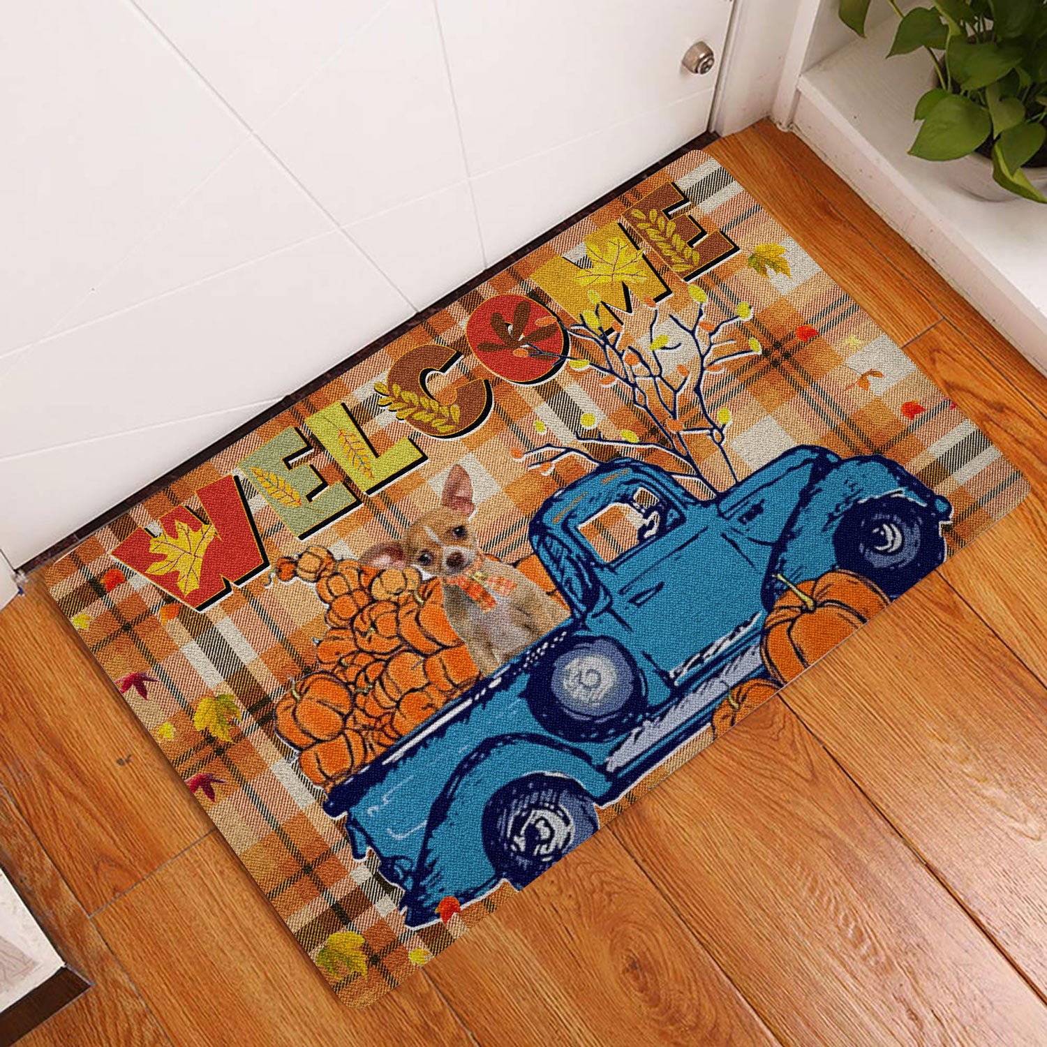 Ohaprints-Doormat-Outdoor-Indoor-Chihuahua-Pumpkin-Truck-Autumn-Happy-Fall-Y'All-Thanksgiving-Day-Rubber-Door-Mat-1808-