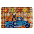 Ohaprints-Doormat-Outdoor-Indoor-French-Bulldog-Pumpkin-Truck-Welcome-Autumn-Happy-Fall-Y'All-Rubber-Door-Mat-1813-18'' x 30''