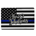 Ohaprints-Doormat-Outdoor-Indoor-Police-Back-The-Blue-Custom-Family-Name-Custom-Personalized-Name-Rubber-Door-Mat-1880-18'' x 30''