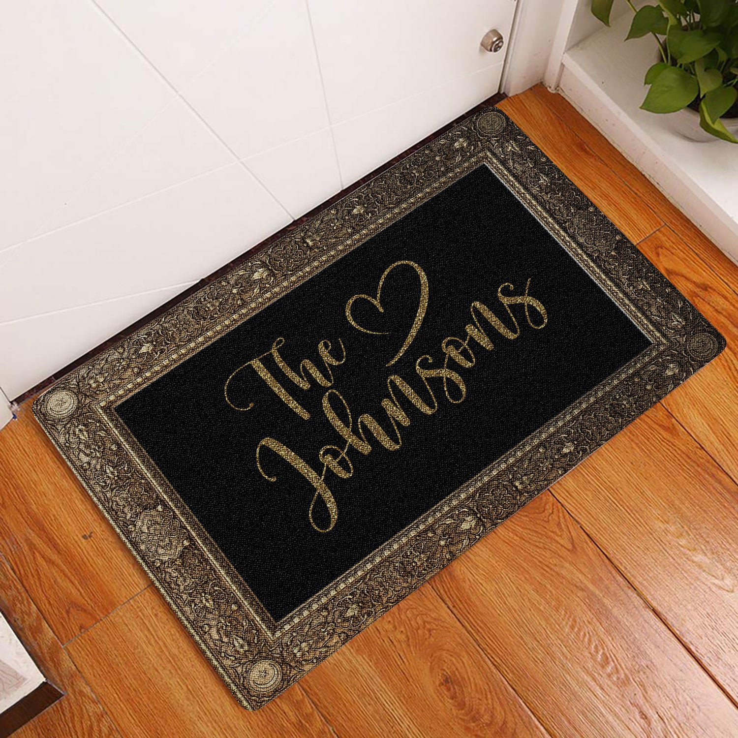 Ohaprints-Doormat-Outdoor-Indoor-Floral-Frame-Custom-Family-Name-Brown-Custom-Personalized-Name-Rubber-Door-Mat-1883-