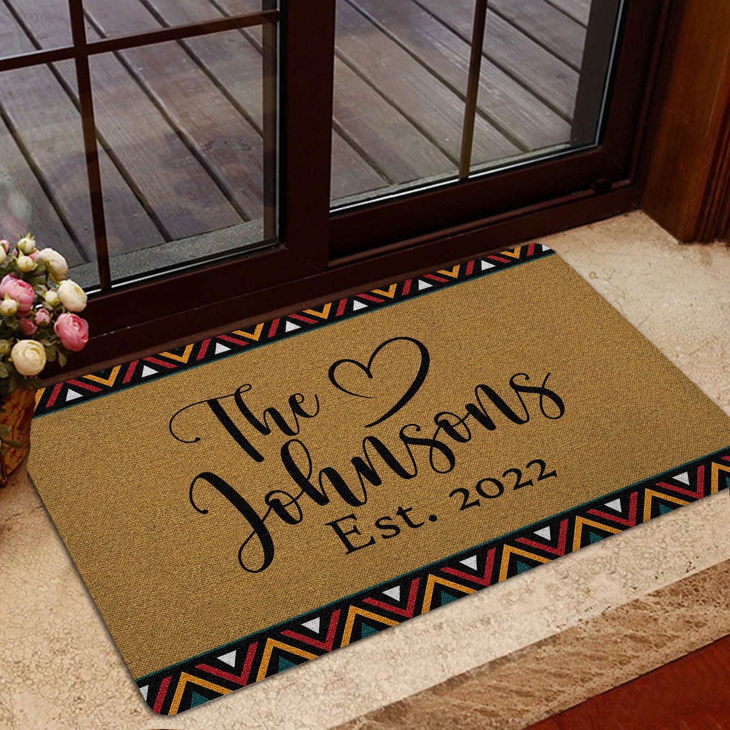 Ohaprints-Doormat-Outdoor-Indoor-African-Afro-Family-Name-Brown-Custom-Personalized-Name-Number-Rubber-Door-Mat-1885-