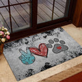 Ohaprints-Doormat-Outdoor-Indoor-Peace-Love-Dogs-Dog-Paw-Gift-For-Dog-Puppy-Pet-Lover-Grey-Rubber-Door-Mat-955-