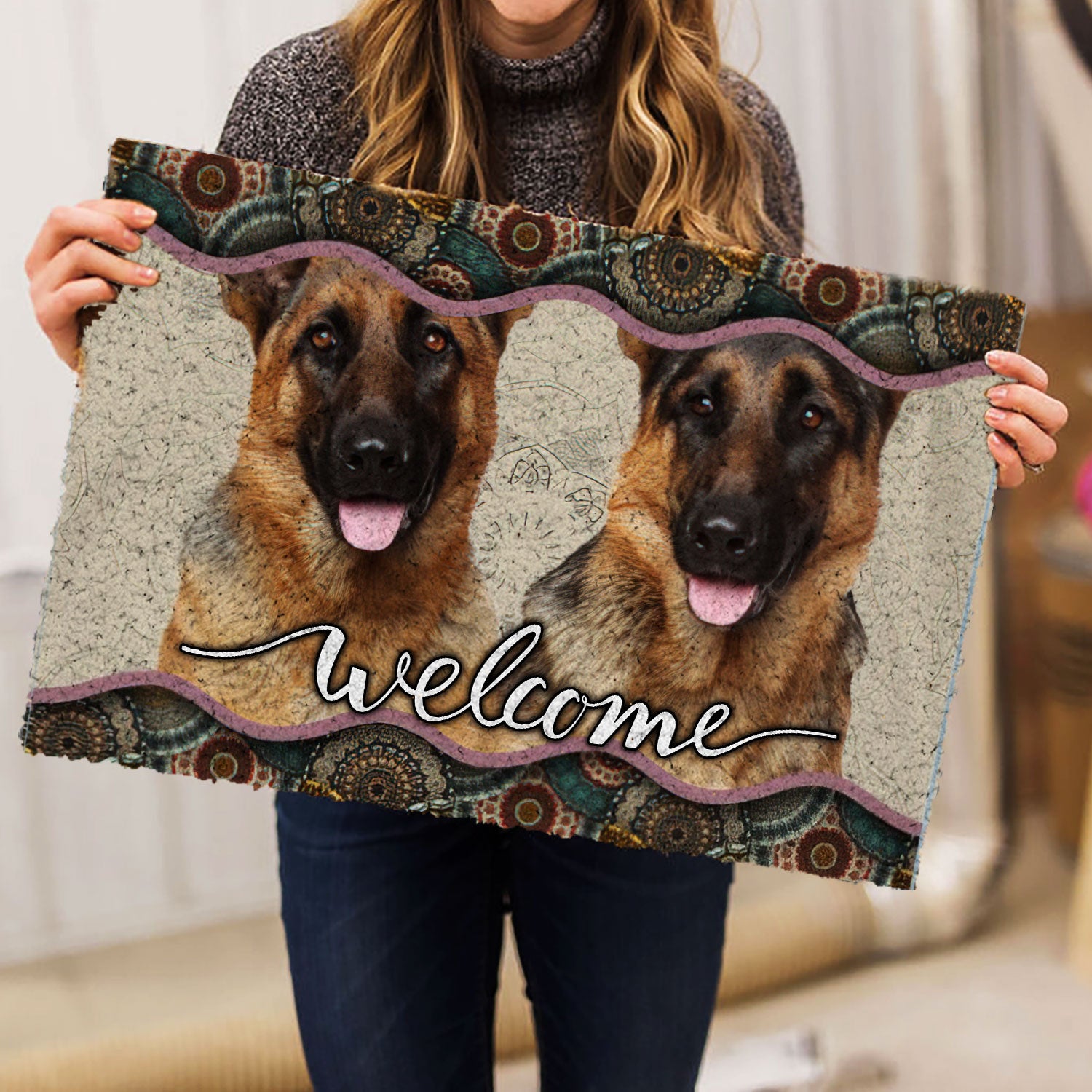 Ohaprints-Doormat-Outdoor-Indoor-German-Shepherd-Mandala-Pattern-Unique-Gift-For-Dog-Puppy-Lover-Rubber-Door-Mat-979-