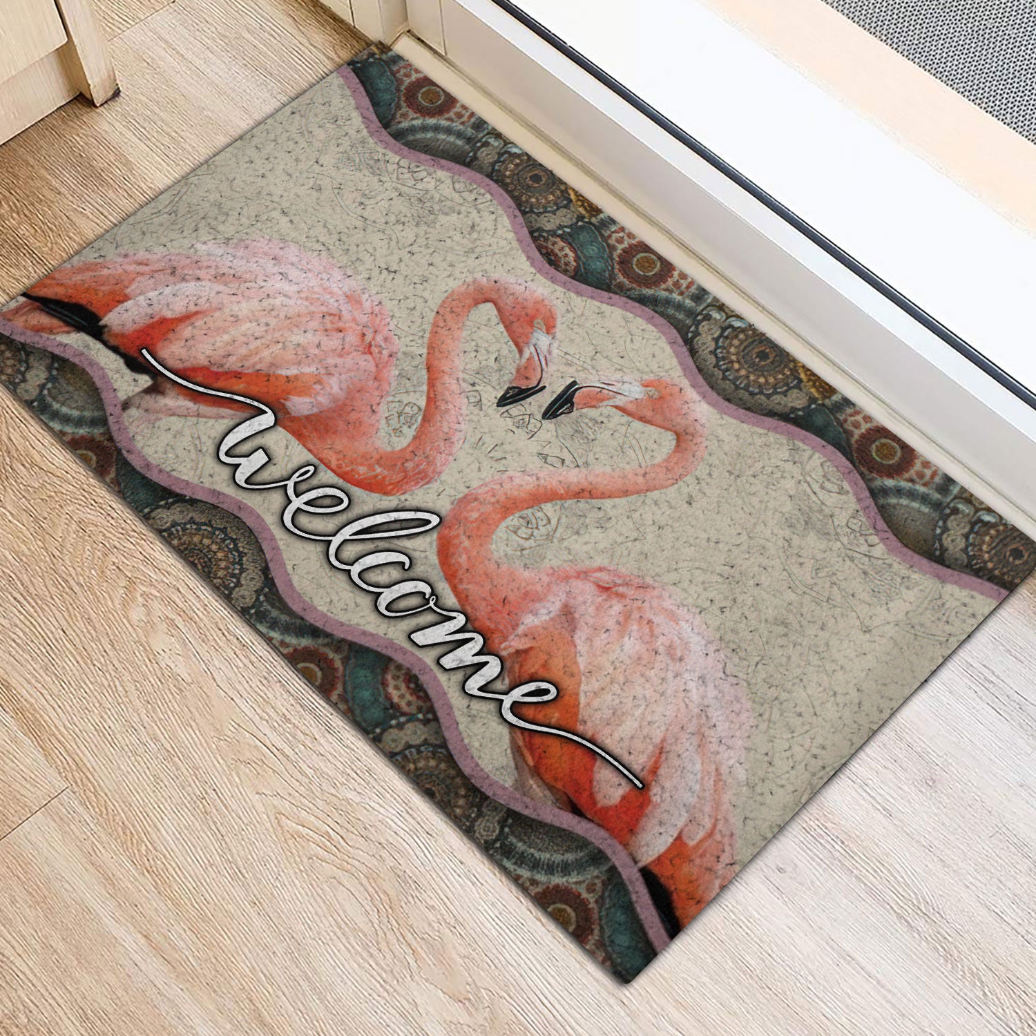 Ohaprints-Doormat-Outdoor-Indoor-Two-Pink-Flamingo-Mandala-Pattern-Unique-Gift-For-Animal-Lover-Rubber-Door-Mat-980-