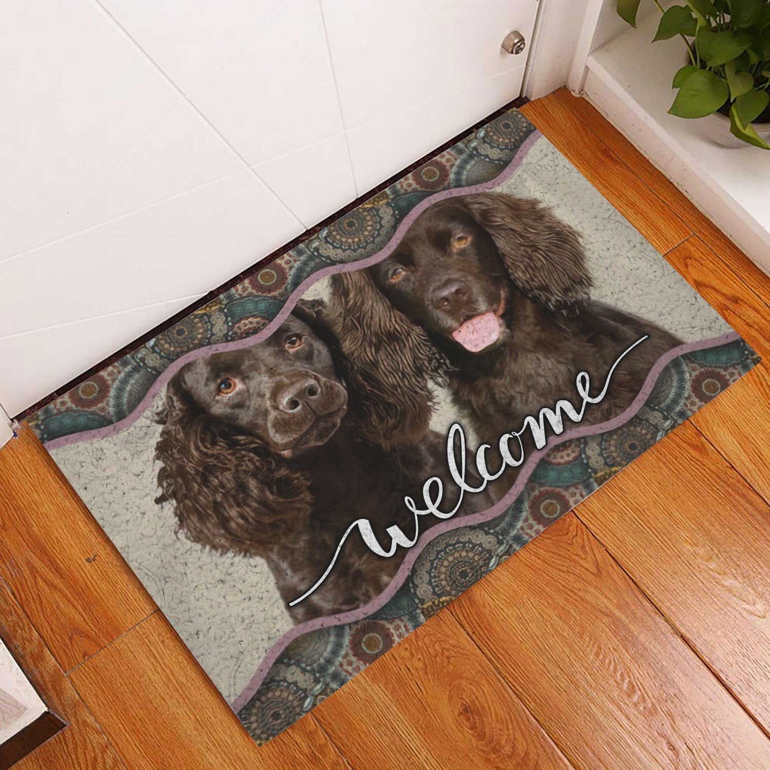 Ohaprints-Doormat-Outdoor-Indoor-Boykin-Spaniel-Mandala-Pattern-Unique-Gift-For-Dog-Puppy-Lover-Rubber-Door-Mat-981-