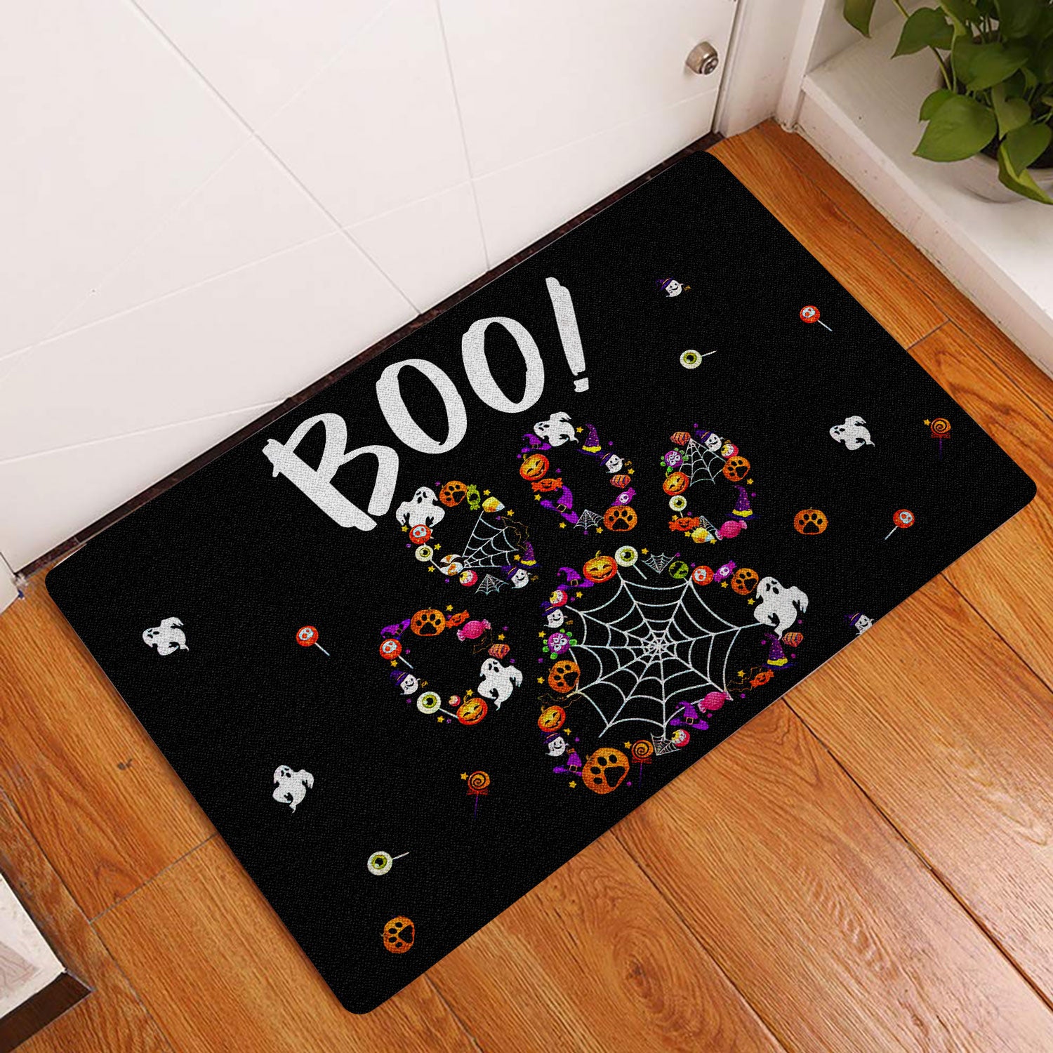 Ohaprints-Doormat-Outdoor-Indoor-Dog-Paw-Boo-Trick-Or-Treat-Happy-Halloween-Pumpkin-Funny-Gift-Rubber-Door-Mat-1936-