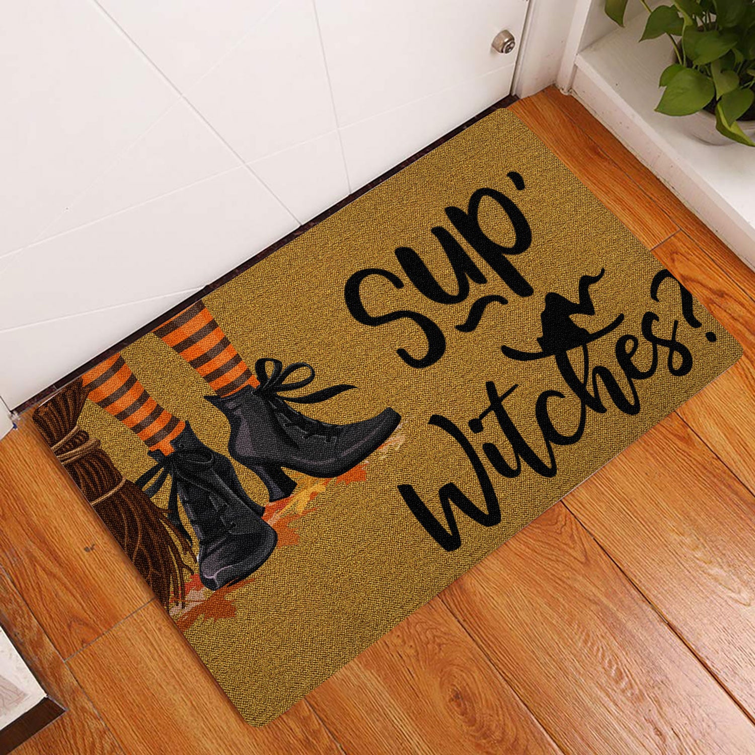 Ohaprints-Doormat-Outdoor-Indoor-Witch-Wicca-Trick-Or-Treat-Sup-Witches-Happy-Halloween-Rubber-Door-Mat-1944-