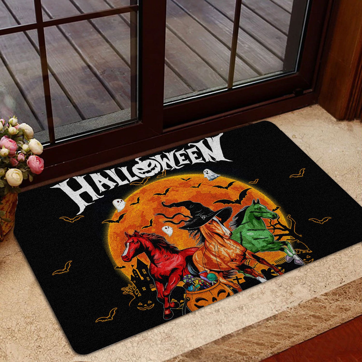 Ohaprints-Doormat-Outdoor-Indoor-Horse-Happy-Halloween-Trick-Or-Treat-Boo-Pumpkin-Moon-Gift-Rubber-Door-Mat-1949-