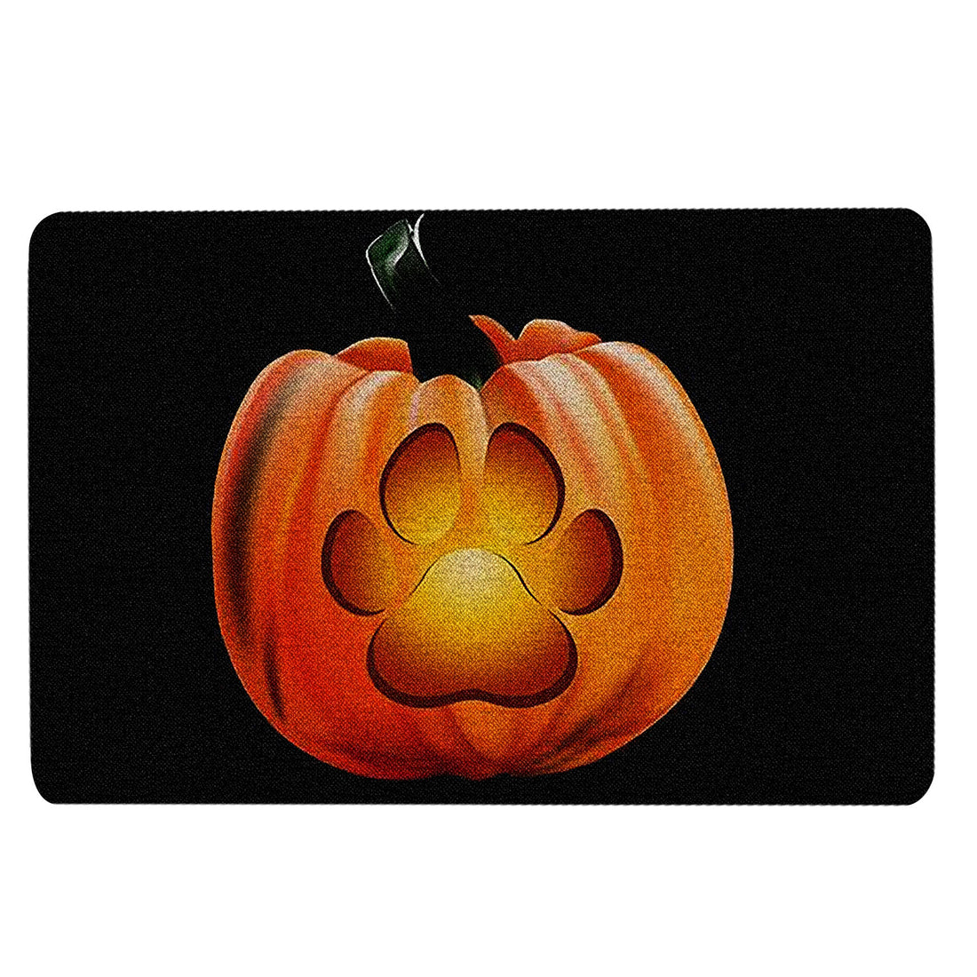 Ohaprints-Doormat-Outdoor-Indoor-Dog-Paw-Pumpkin-Happy-Halloween-Boo-Trick-Or-Treat-Moon-Night-Rubber-Door-Mat-1953-18'' x 30''