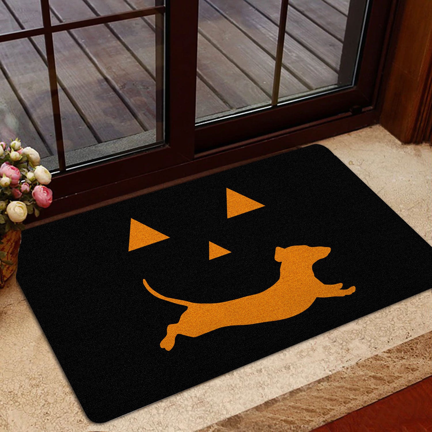 Ohaprints-Doormat-Outdoor-Indoor-Dachshund-Pumpkin-Happy-Halloween-Boo-Trick-Or-Treat-Moon-Night-Rubber-Door-Mat-1954-