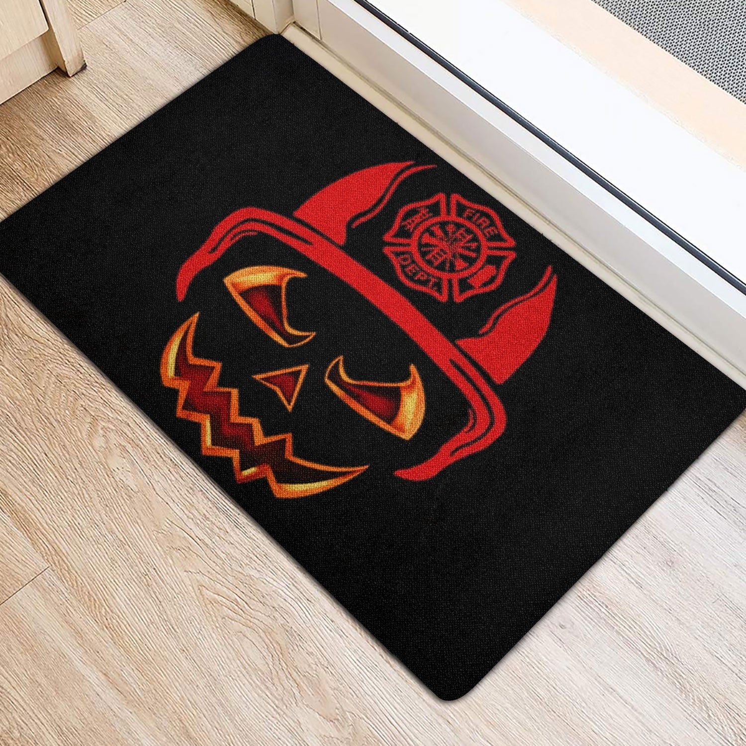 Ohaprints-Doormat-Outdoor-Indoor-Firefighter-Pumpkin-Happy-Halloween-Boo-Trick-Or-Treat-Night-Rubber-Door-Mat-1955-