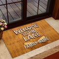 Ohaprints-Doormat-Outdoor-Indoor-Welcome-To-The-Lake-Brown-Pattern-Custom-Personalized-Name-Rubber-Door-Mat-1009-