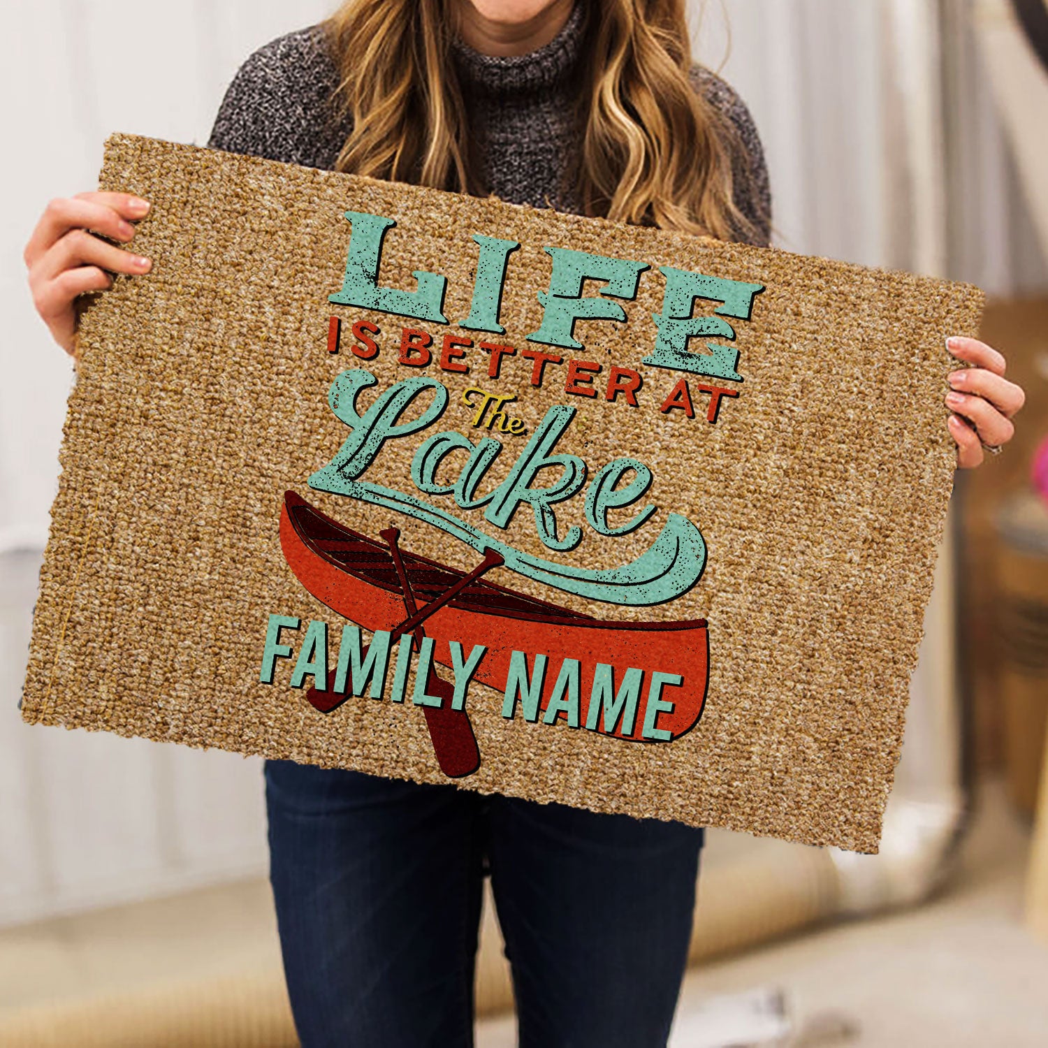 Ohaprints-Doormat-Outdoor-Indoor-Light-Brown-Life-Is-Better-At-The-Lake-Custom-Personalized-Name-Rubber-Door-Mat-1011-