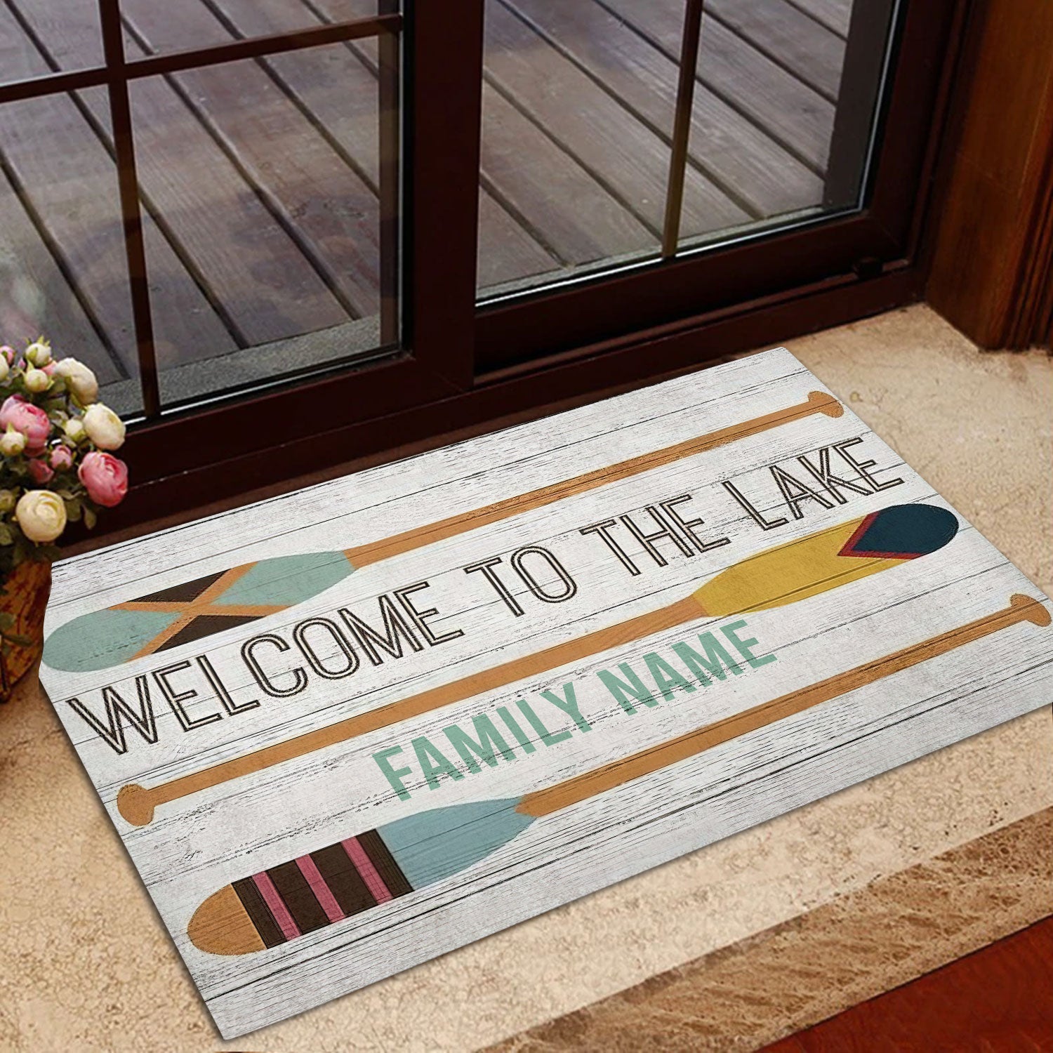 Ohaprints-Doormat-Outdoor-Indoor-Welcome-To-The-Lake-Wood-Pattern-Custom-Personalized-Name-Rubber-Door-Mat-1012-