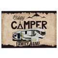 Ohaprints-Doormat-Outdoor-Indoor-Happy-Camper-5Th-Wheel-Campers-Brown-Custom-Personalized-Name-Rubber-Door-Mat-480-18'' x 30''