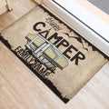 Ohaprints-Doormat-Outdoor-Indoor-Happy-Camper-Popup-Brown-Pattern-Custom-Personalized-Name-Rubber-Door-Mat-481-