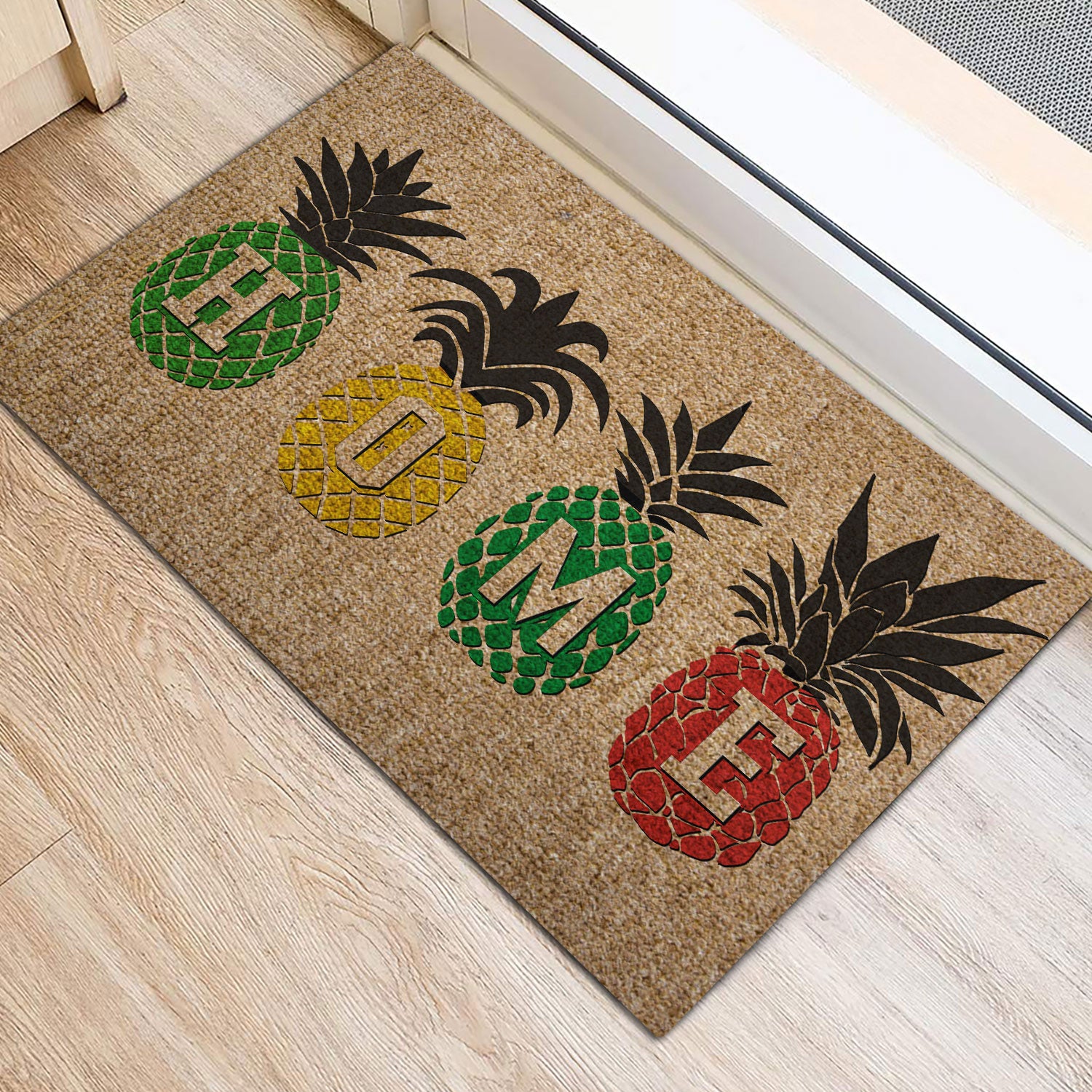 Ohaprints-Doormat-Outdoor-Indoor-Home-Sweet-Home-Pineapple-Home-Funny-Fresh-Hello-Summer-Brown-Rubber-Door-Mat-1019-