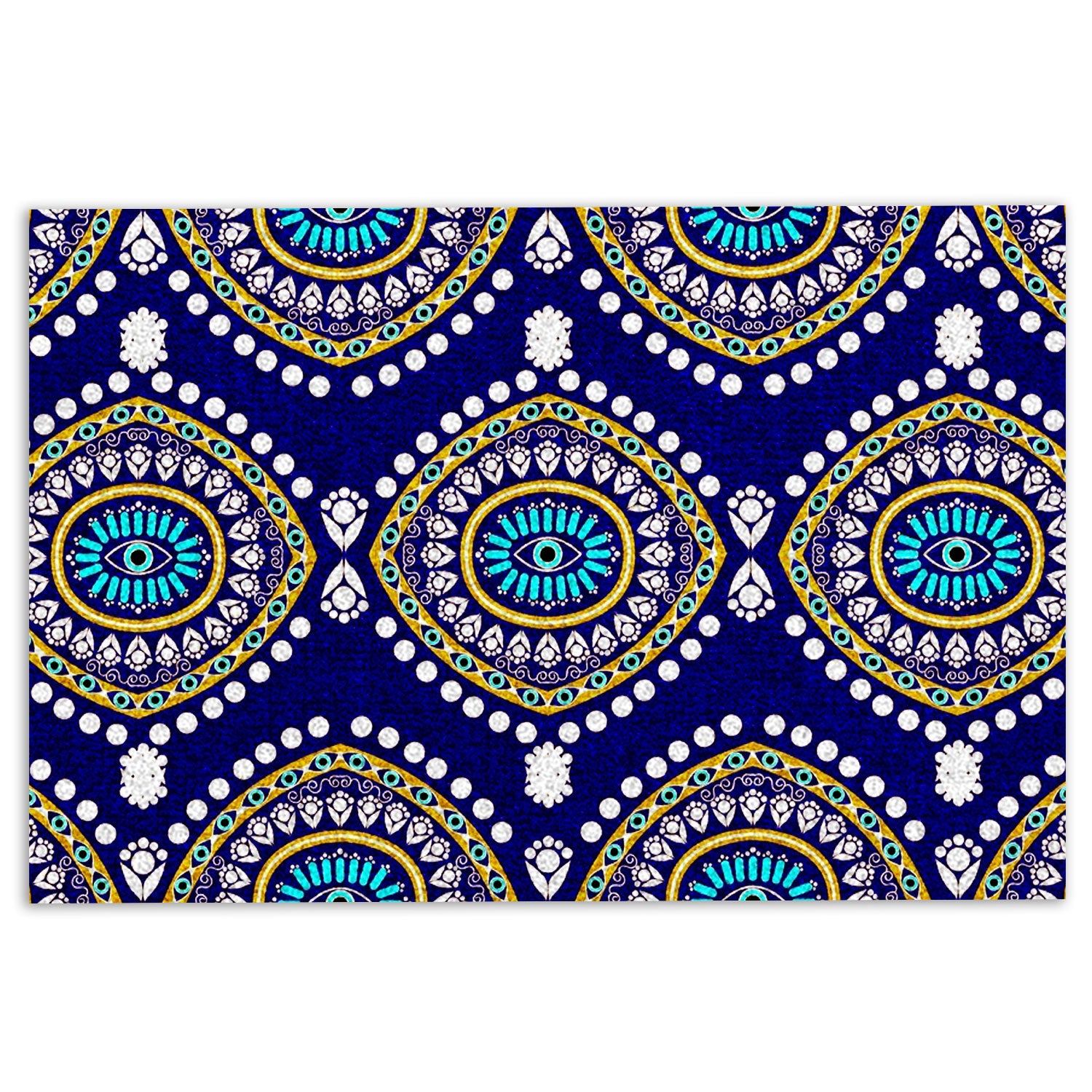 Ohaprints-Doormat-Outdoor-Indoor-Greek-Mati-Mataki-Turquoise-Evil-Turkish-Eye-Housewarming-Gift-Rubber-Door-Mat-1021-18'' x 30''