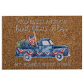 Ohaprints-Doormat-Outdoor-Indoor-God-Bless-America-Land-That-I-Love-My-Home-Sweet-Home-Truck-Rubber-Door-Mat-1027-18'' x 30''