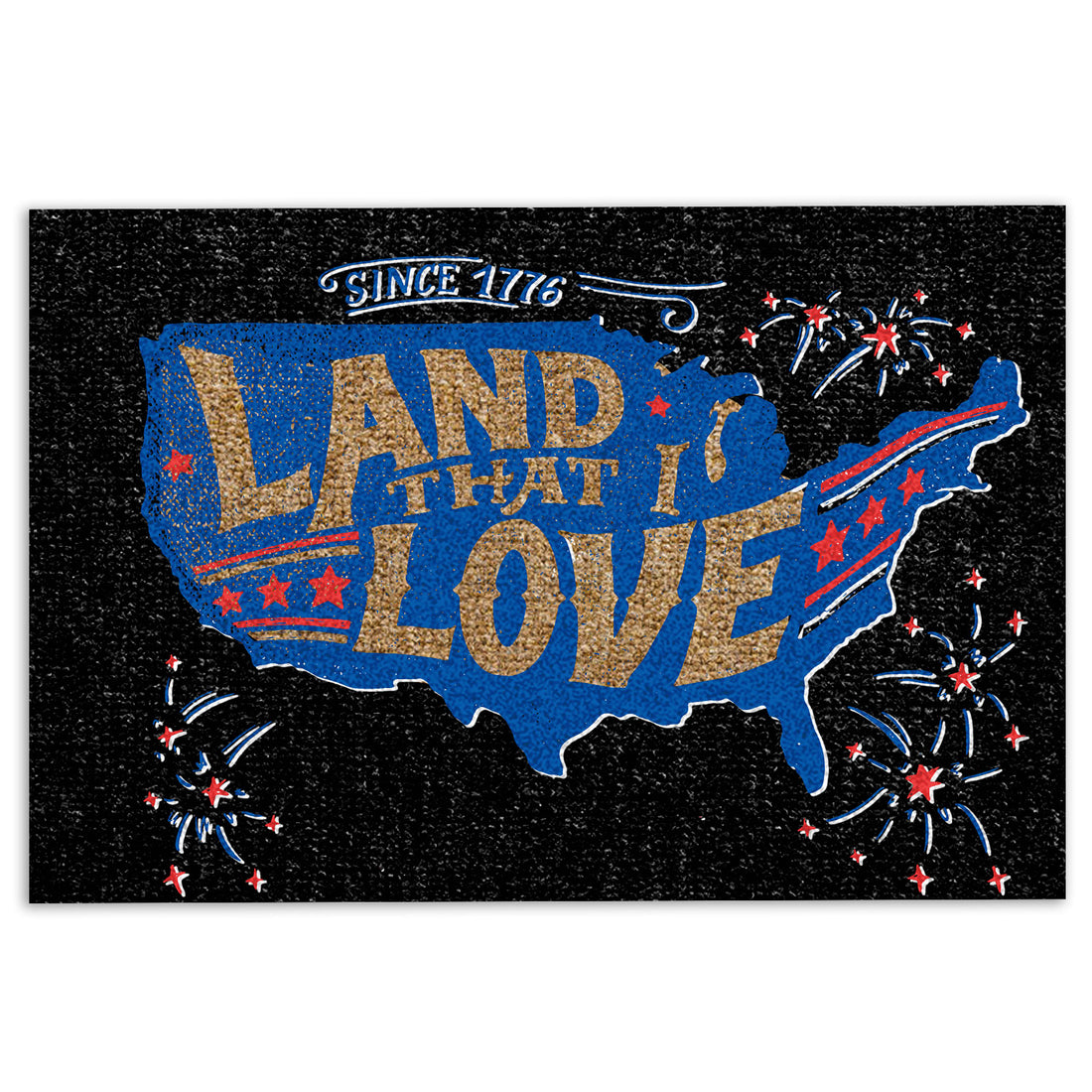 Ohaprints-Doormat-Outdoor-Indoor-God-Bless-America-Land-That-I-Love-My-Home-Sweet-Home-July-4Th-Rubber-Door-Mat-1028-18'' x 30''