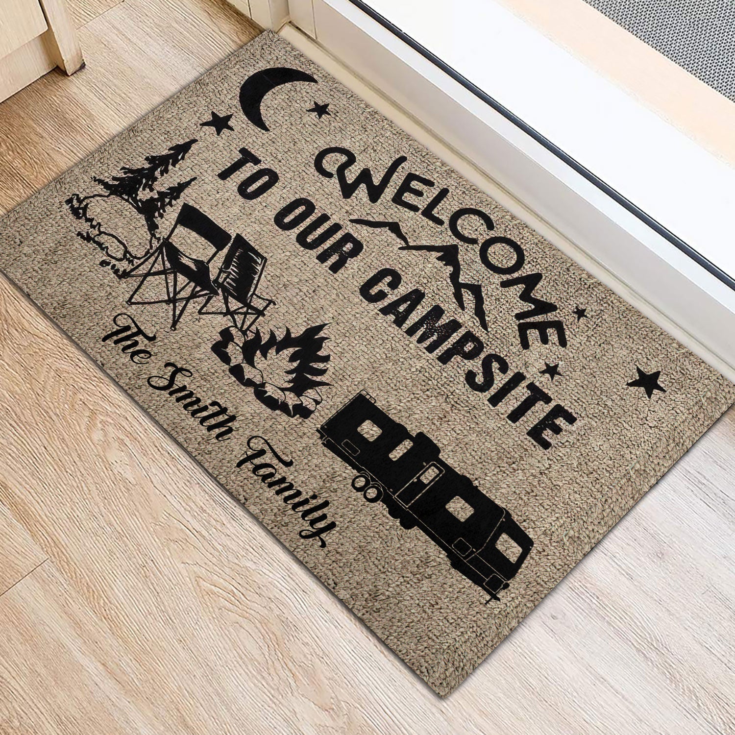 Ohaprints-Doormat-Outdoor-Indoor-Welcome-To-Our-Campsite-5Th-Wheel-Custom-Personalized-Name-Rubber-Door-Mat-1157-