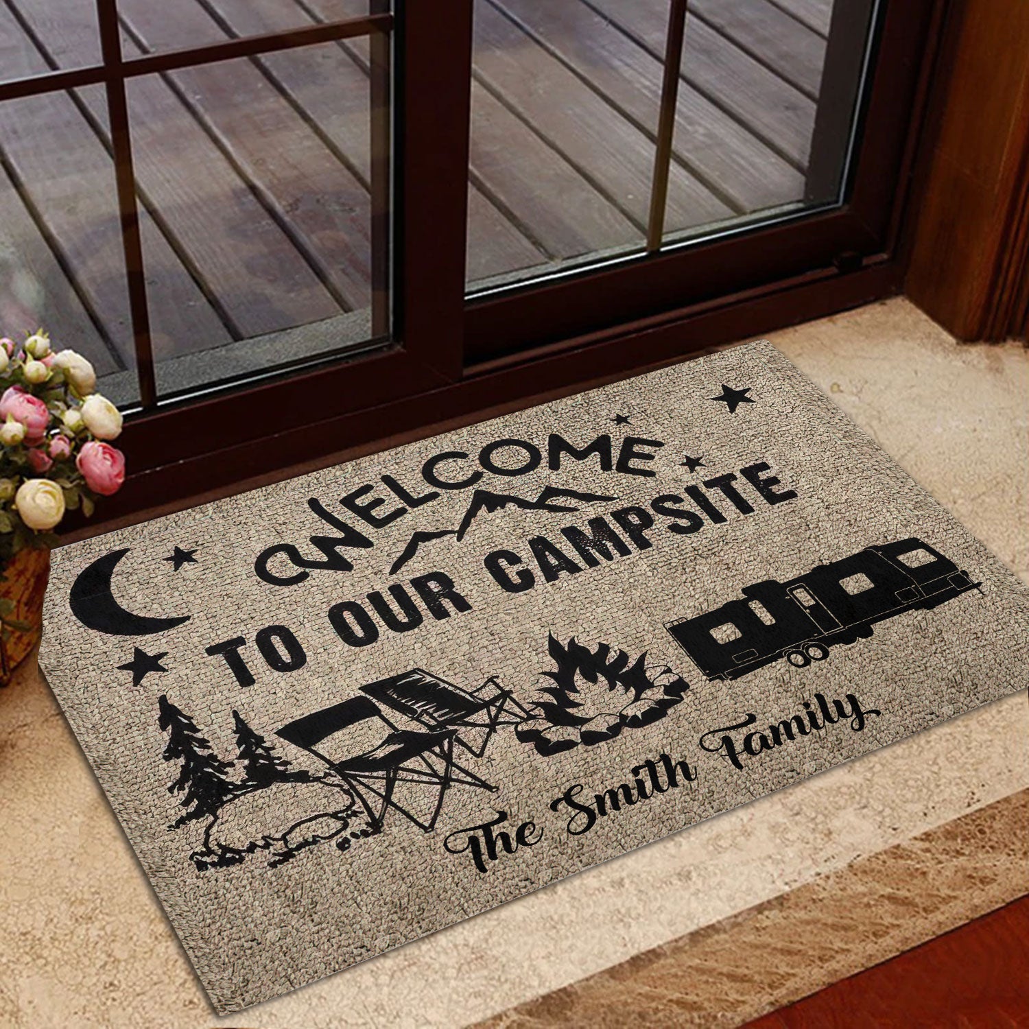 Ohaprints-Doormat-Outdoor-Indoor-Welcome-To-Our-Campsite-5Th-Wheel-Custom-Personalized-Name-Rubber-Door-Mat-1157-