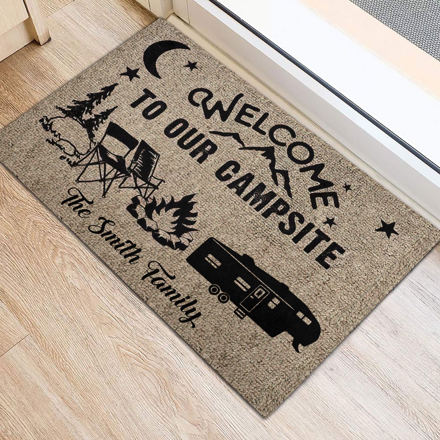 Ohaprints-Doormat-Outdoor-Indoor-Welcome-To-Our-Campsite-Camping-Custom-Personalized-Name-Rubber-Door-Mat-1158-