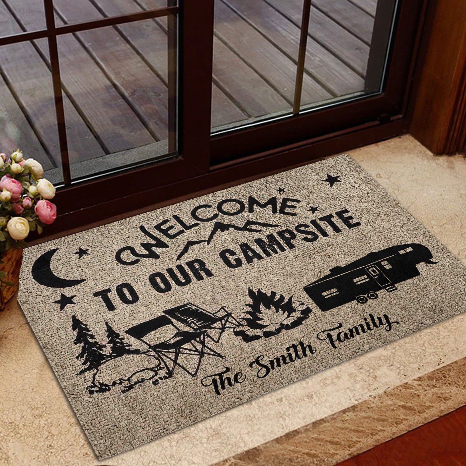 Ohaprints-Doormat-Outdoor-Indoor-Welcome-To-Our-Campsite-Camping-Custom-Personalized-Name-Rubber-Door-Mat-1158-