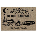 Ohaprints-Doormat-Outdoor-Indoor-Welcome-Our-Campsite-5Th-Wheel-Camping-Custom-Personalized-Name-Rubber-Door-Mat-1160-18'' x 30''