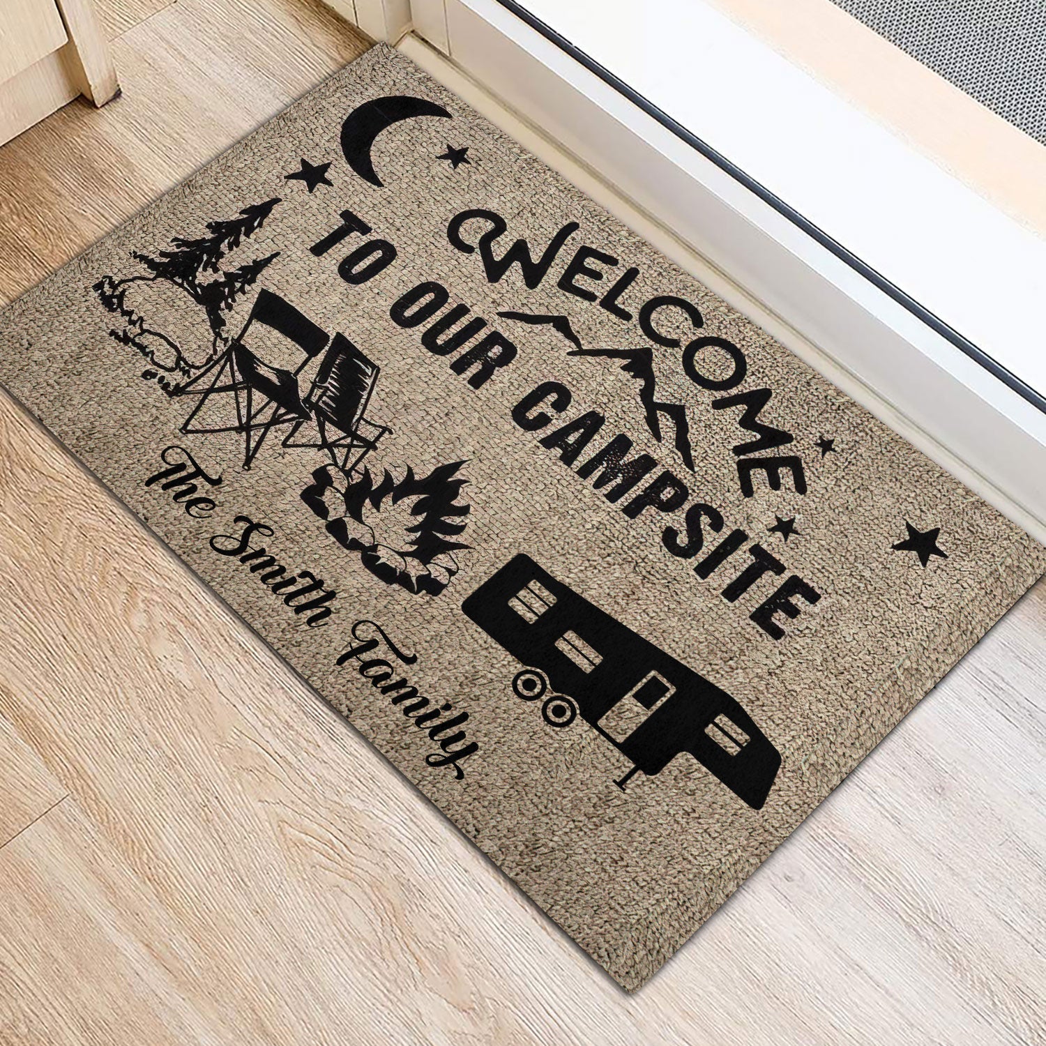 Ohaprints-Doormat-Outdoor-Indoor-Camping-Welcome-Our-Campsite-5Th-Wheel-Custom-Personalized-Name-Rubber-Door-Mat-1161-