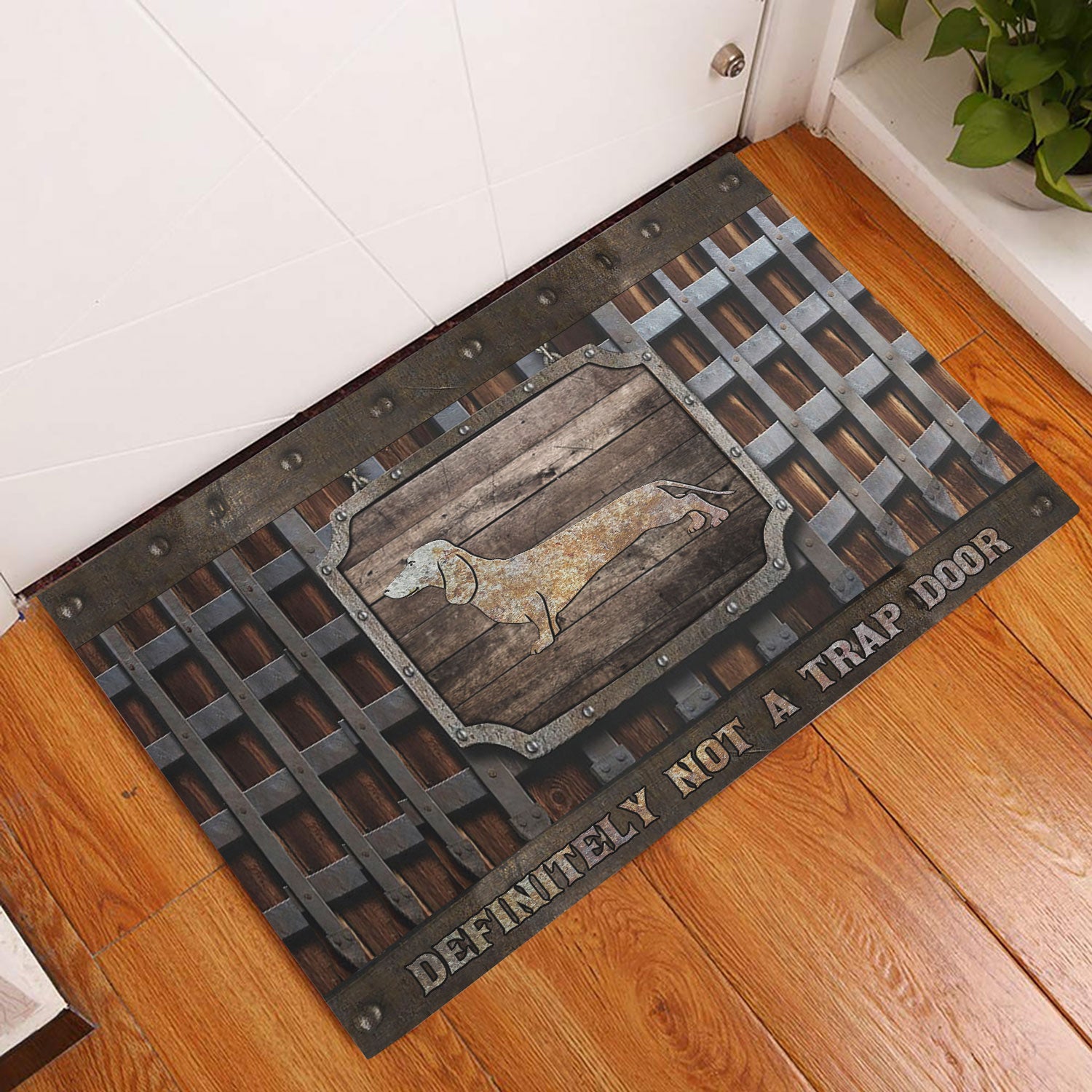 Ohaprints-Doormat-Outdoor-Indoor-Dachshund-Wiener-Definitely-Not-A-Trap-Door-Metal-Hatch-Pattern-Rubber-Door-Mat-1164-