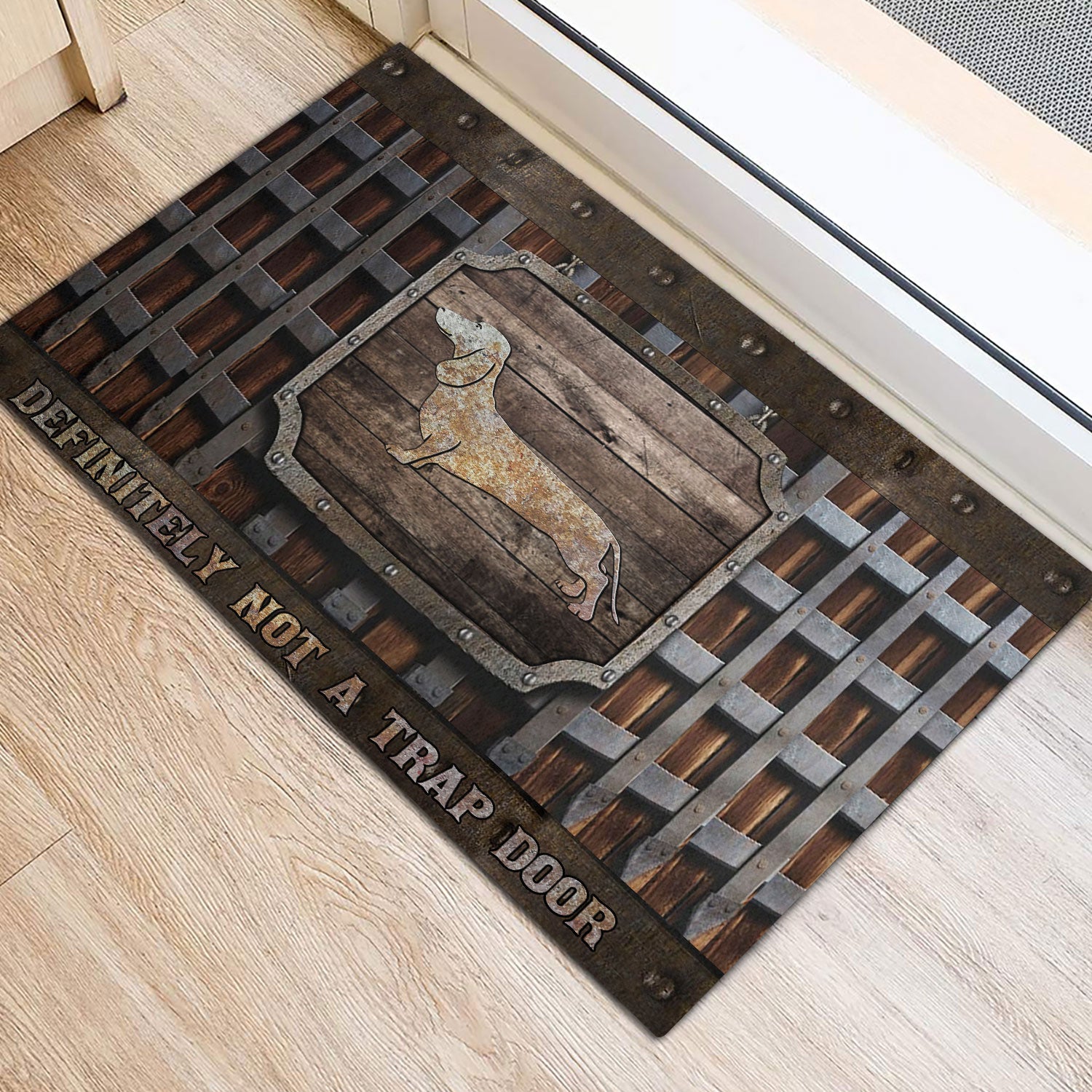 Ohaprints-Doormat-Outdoor-Indoor-Dachshund-Wiener-Definitely-Not-A-Trap-Door-Metal-Hatch-Pattern-Rubber-Door-Mat-1164-