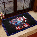 Ohaprints-Doormat-Outdoor-Indoor-Dachshund-Wiener-Dog-God-Bless-America-Patriotic-4Th-Of-July-Rubber-Door-Mat-1178-