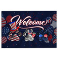 Ohaprints-Doormat-Outdoor-Indoor-Dog-Paw-America-Patriotic-4Th-Of-July-Independence-Day-Rubber-Door-Mat-1184-18'' x 30''