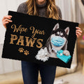 Ohaprints-Doormat-Outdoor-Indoor-Funny-Husky-Sibir-Dog-Puppy-Wearing-Face-Mask-Wipe-Your-Paws-Rubber-Door-Mat-1190-