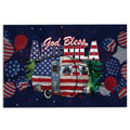 Ohaprints-Doormat-Outdoor-Indoor-Camping-God-Bless-America-Patriotic-4-Of-July-Independence-Day-Rubber-Door-Mat-607-18'' x 30''