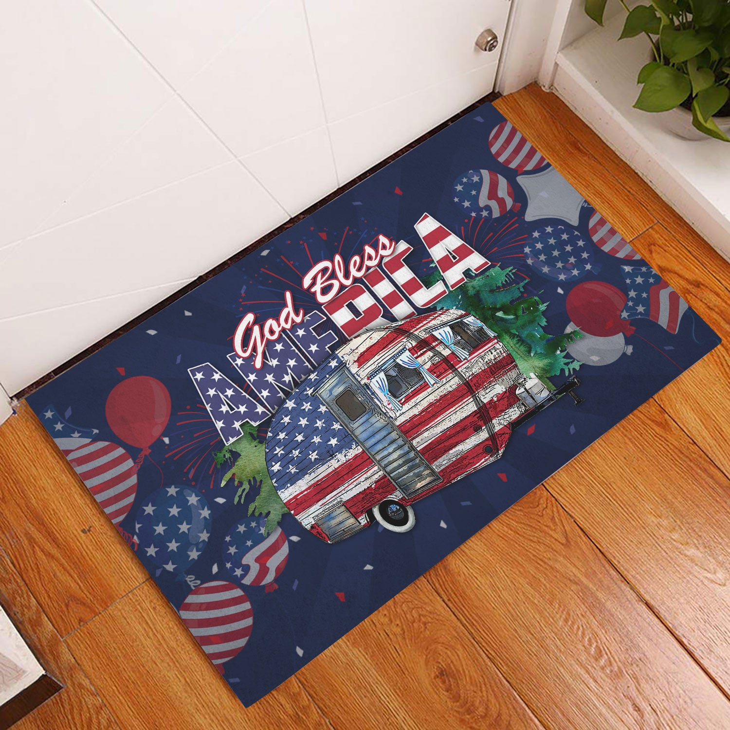 Ohaprints-Doormat-Outdoor-Indoor-Camping-God-Bless-America-Patriotic-4-Of-July-Independence-Day-Rubber-Door-Mat-607-