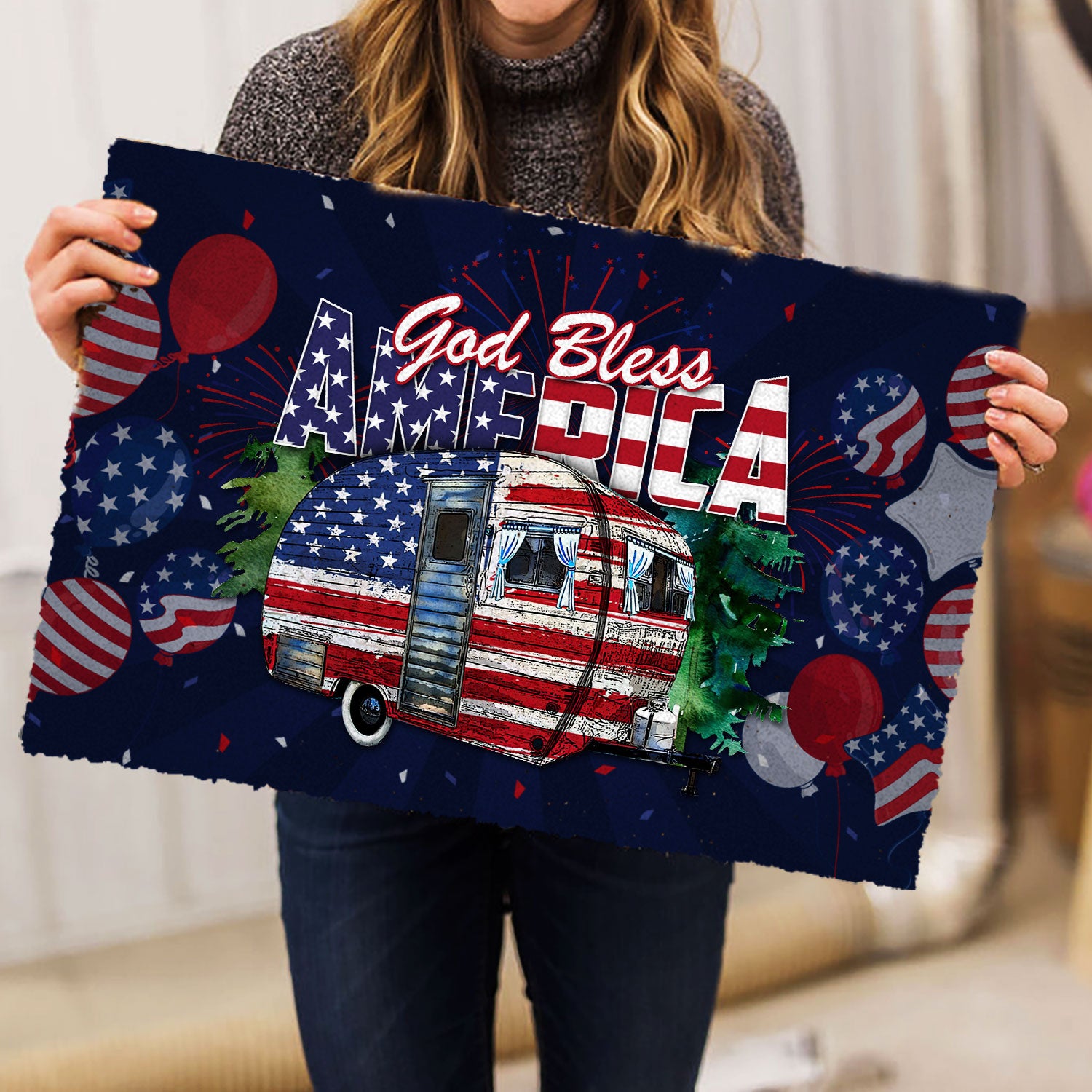 Ohaprints-Doormat-Outdoor-Indoor-Camping-God-Bless-America-Patriotic-4-Of-July-Independence-Day-Rubber-Door-Mat-607-