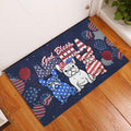 Ohaprints-Doormat-Outdoor-Indoor-French-Bulldog-God-Bless-America-4Th-Of-July-Independence-Day-Rubber-Door-Mat-609-