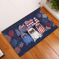 Ohaprints-Doormat-Outdoor-Indoor-Pug-Dog-God-Bless-America-Patriotic-4Th-Of-July-Independence-Day-Rubber-Door-Mat-611-