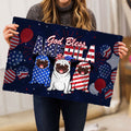 Ohaprints-Doormat-Outdoor-Indoor-Pug-Dog-God-Bless-America-Patriotic-4Th-Of-July-Independence-Day-Rubber-Door-Mat-611-