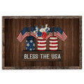 Ohaprints-Doormat-Outdoor-Indoor-God-Bless-The-Usa-Patriotic-4Th-Of-July-Happy-Independence-Day-Rubber-Door-Mat-616-18'' x 30''