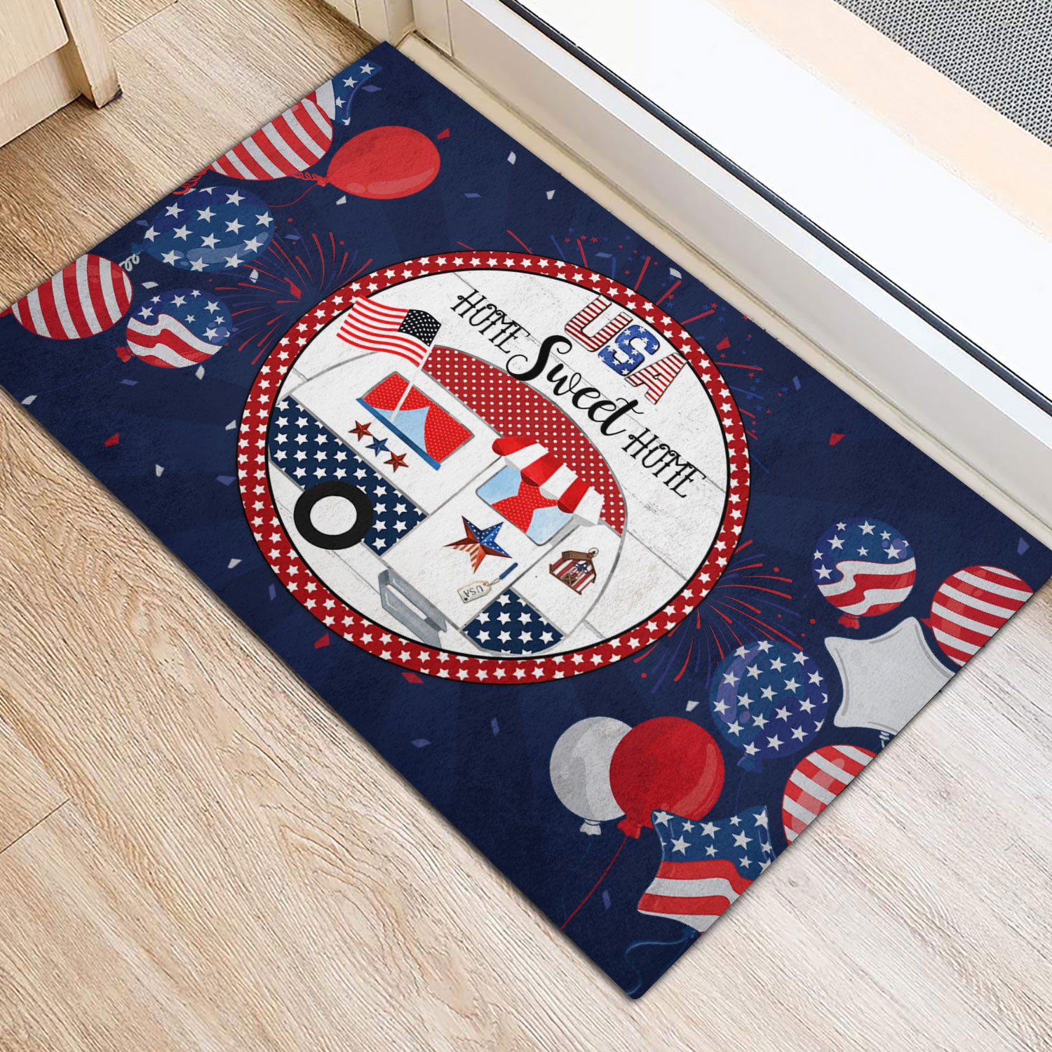 Ohaprints-Doormat-Outdoor-Indoor-Usa-Home-Sweet-Home-4Th-Of-July-Happy-Independence-Day-Patriotic-Rubber-Door-Mat-617-